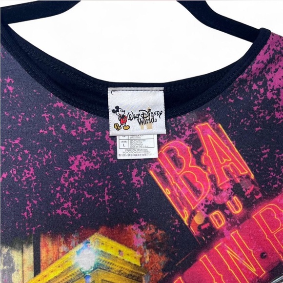 Walt Disney World Paris Tee L Multicolor Eiffel Tower Moulin Rouge - Picture 3 of 4